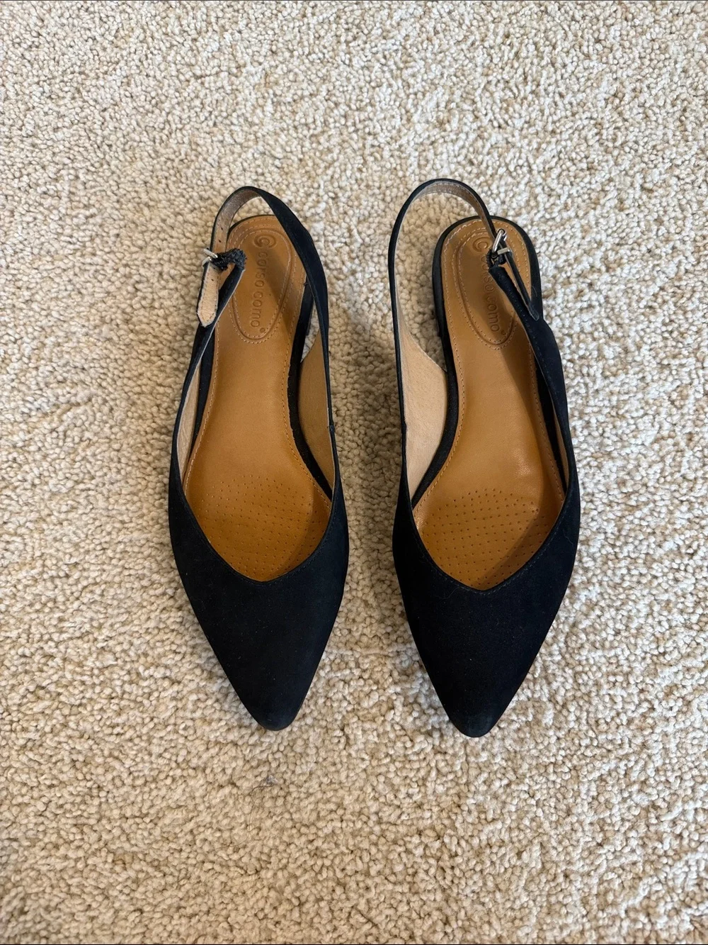 Corso Como Tristan Slingback Pointed Toe Ballet Flats SZ 7.5